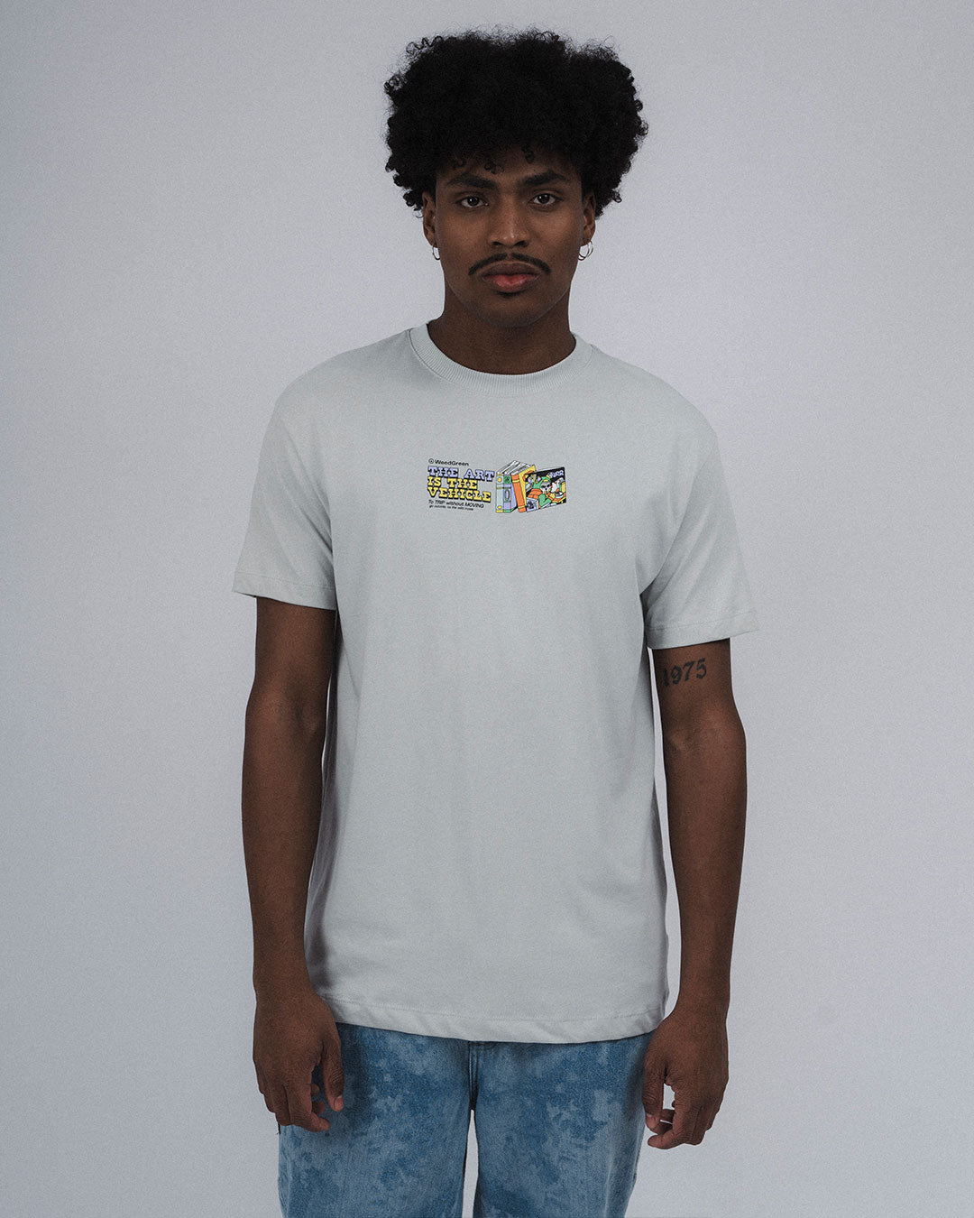 TRIPPIN BOOKS GRAY T-SHIRT