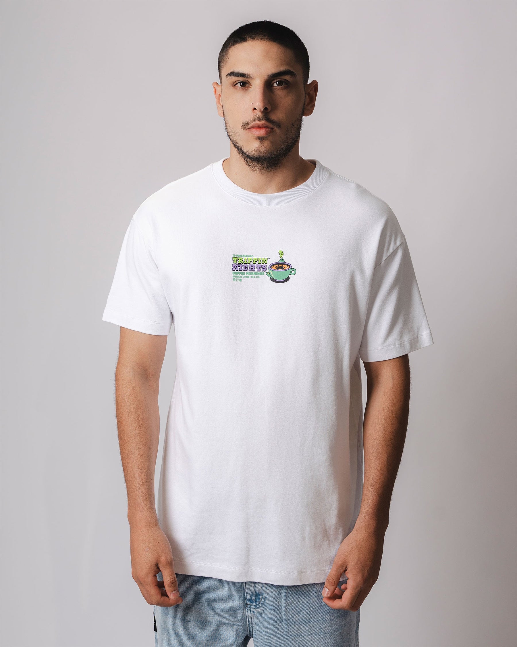 PURR-PRESSO PARADISE WHITE T-SHIRT