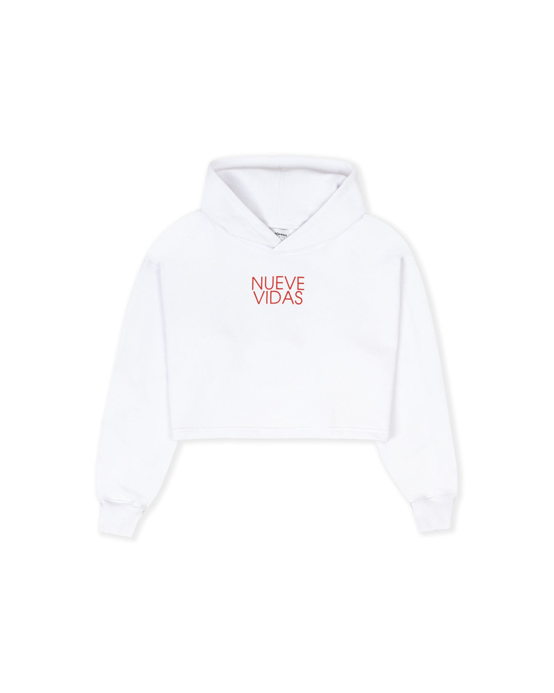 HOODIE CROP OVERSIZE MEOWS  AND MIRACLES BLANCO