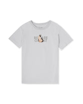 CAMISETA SLIM MUJER MIND YOUR STEP:CAT TERRITORY GRIS