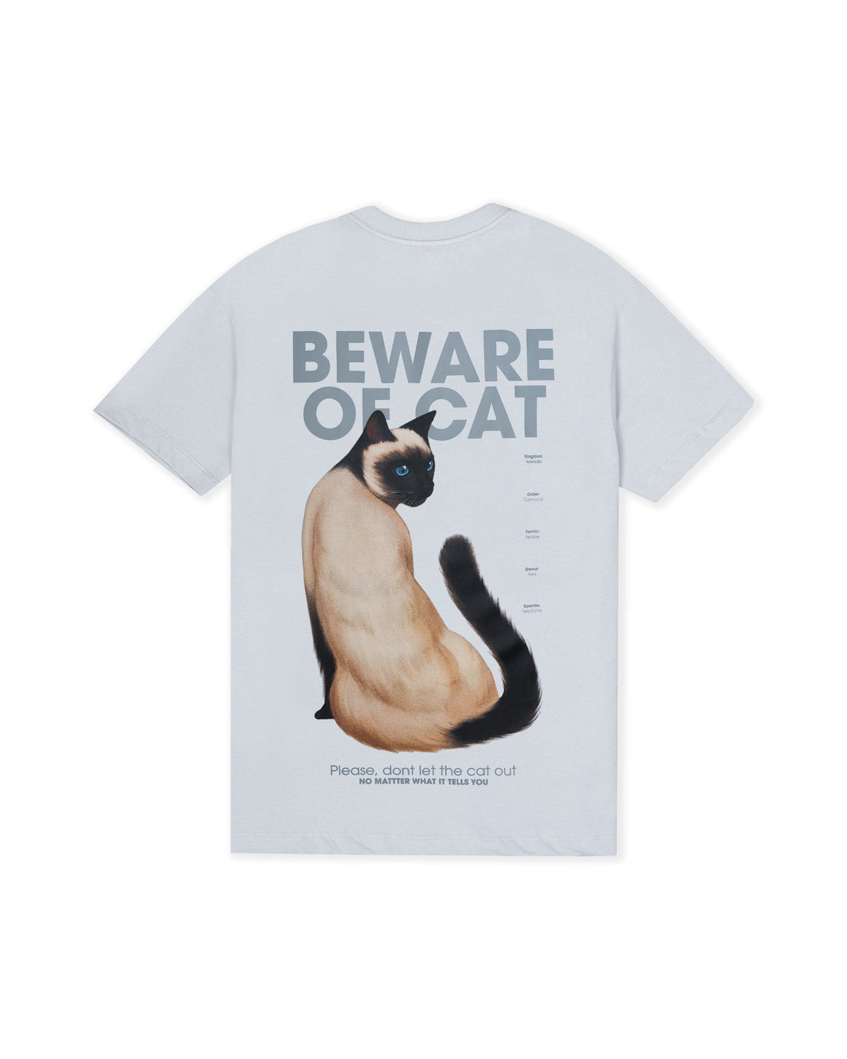 DOMESTIC CAT GRAY T-SHIRT