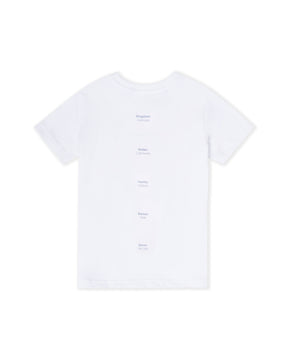 WOMEN'S SLIM T-SHIRT MIND YOUR STEP:CAT TERRITORY WHITE