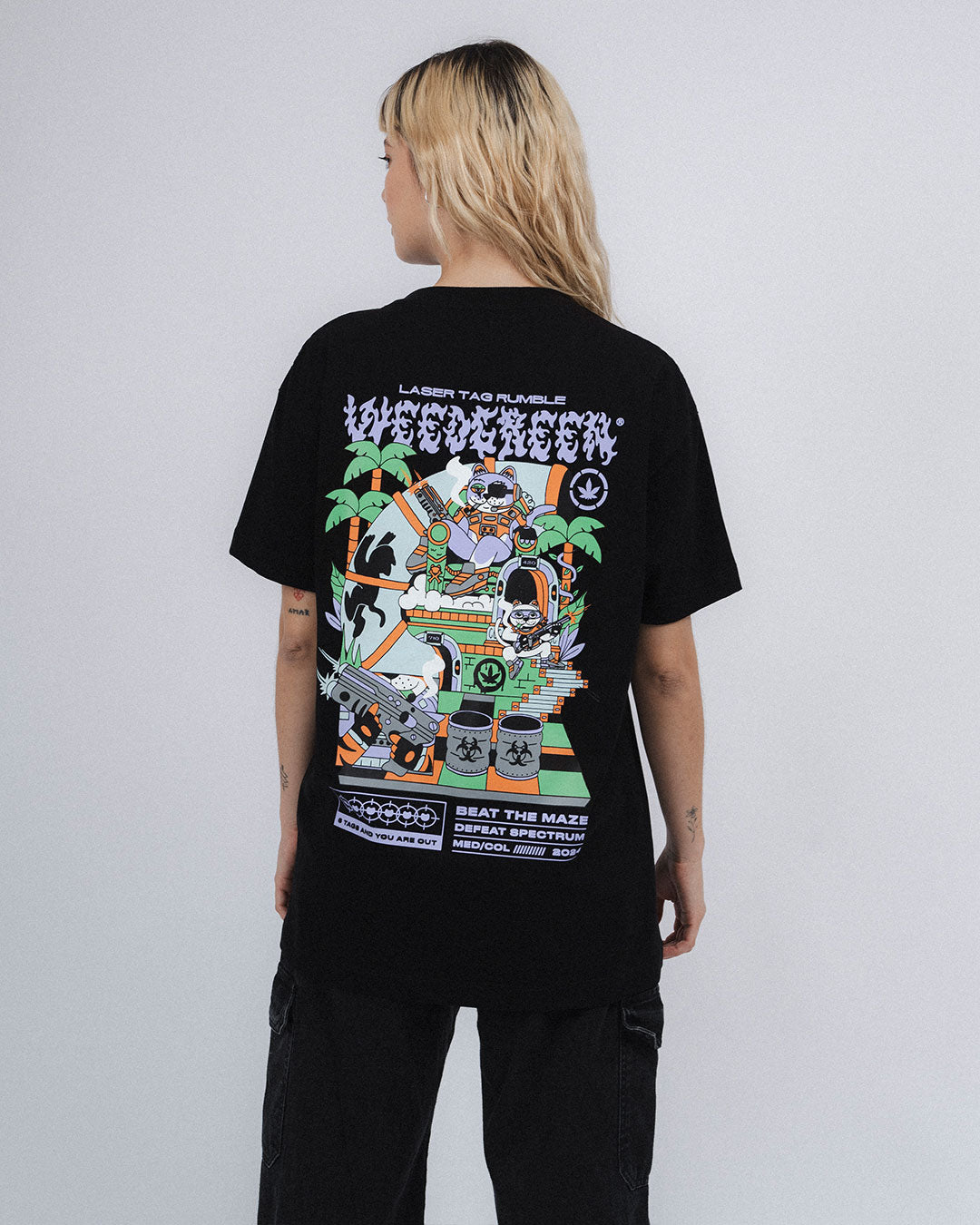 LAZER TAG COSMOS BLACK T-SHIRT