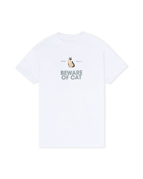 DOMESTIC CAT WHITE T-SHIRT