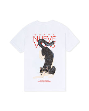 9 LIVES WHITE T-SHIRT