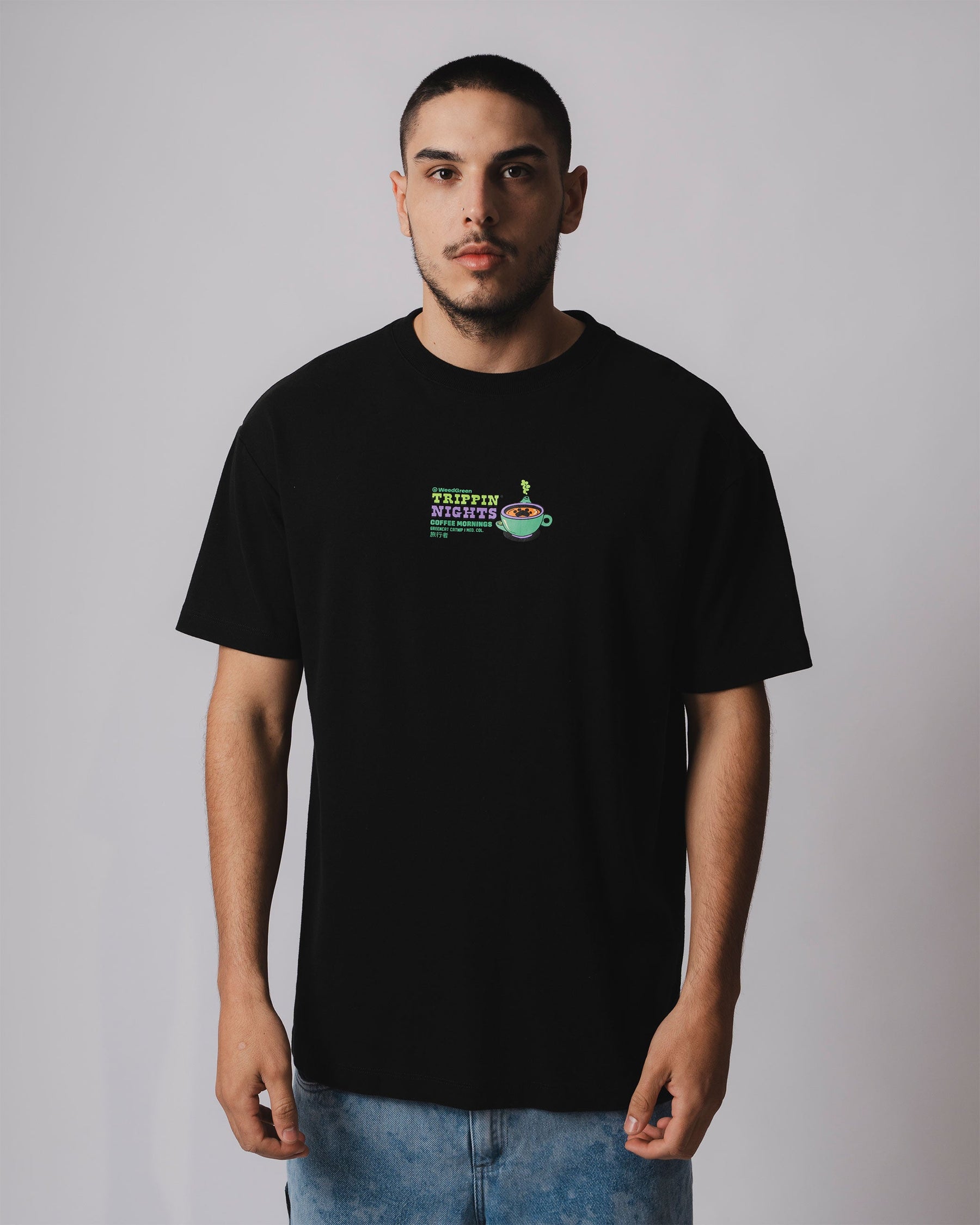 PURR-PRESSO PARADISE BLACK T-SHIRT