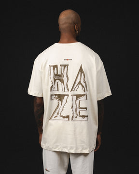 OVERSIZE STARHAZE HAS ARRIVED BONE T-SHIRT