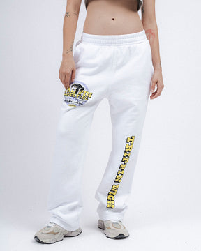 ROAMING NIGHTS WHITE STRAIGHT JOGGER