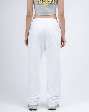 ROAMING NIGHTS WHITE STRAIGHT JOGGER