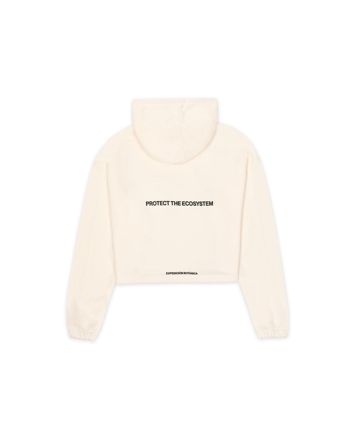 ECOSYSTEM BONE CROP OVERSIZE HOODIE