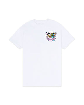 WHITE FURR LOOPS T-SHIRT