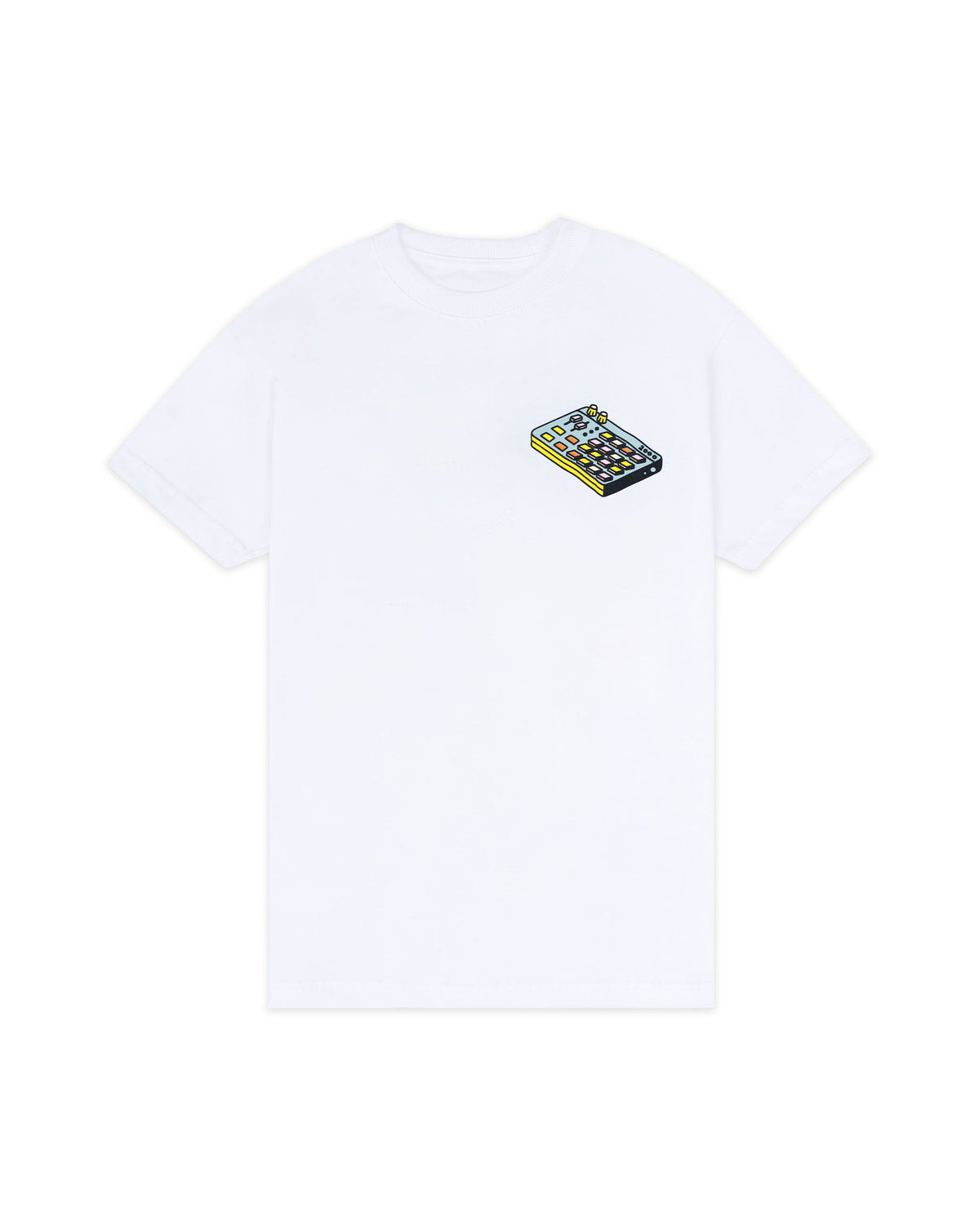 ALL CAPS MIX TAPE WHITE T-SHIRT