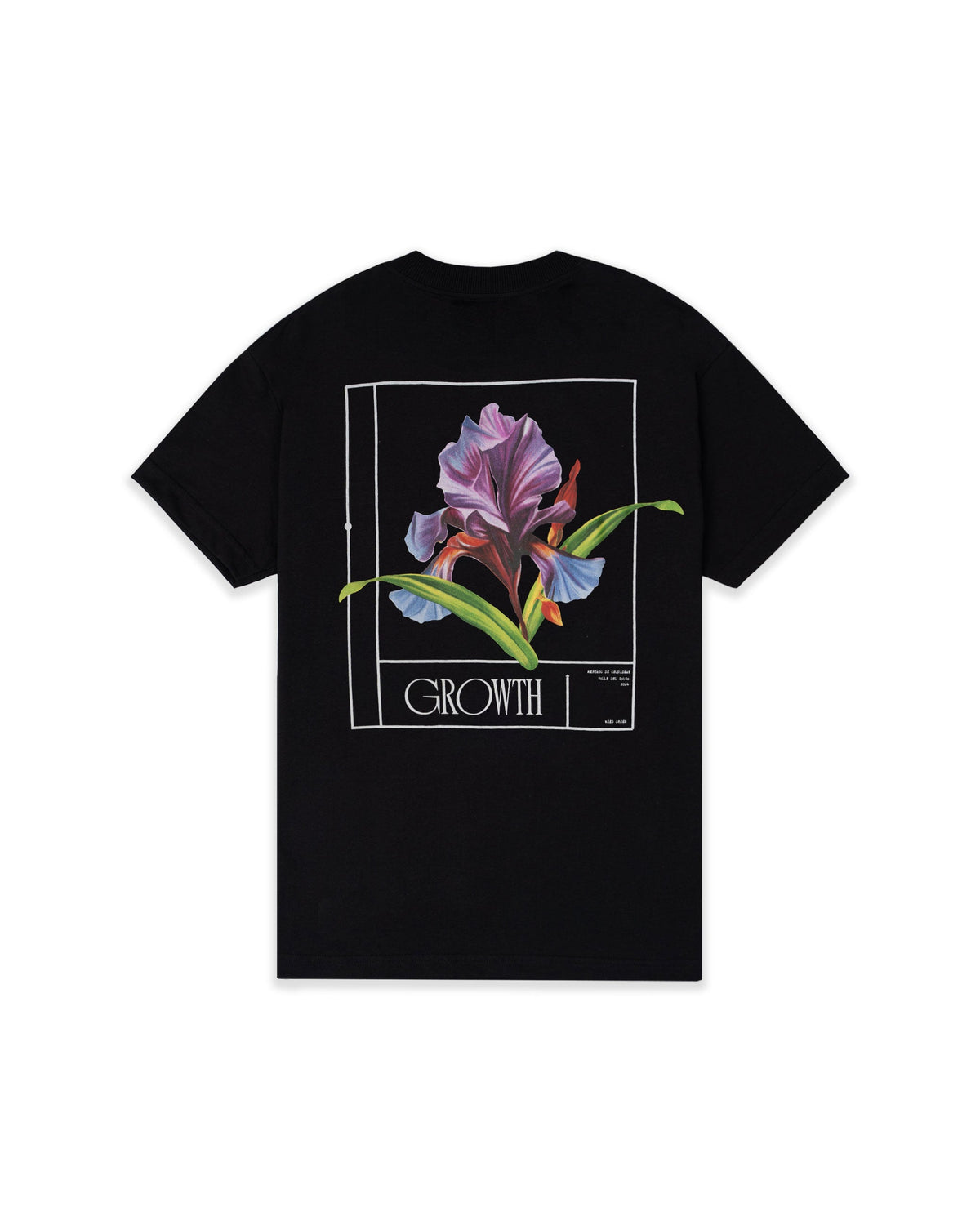 CAMISETA ORCHID OF THE SECRET GARDEN NEGRO