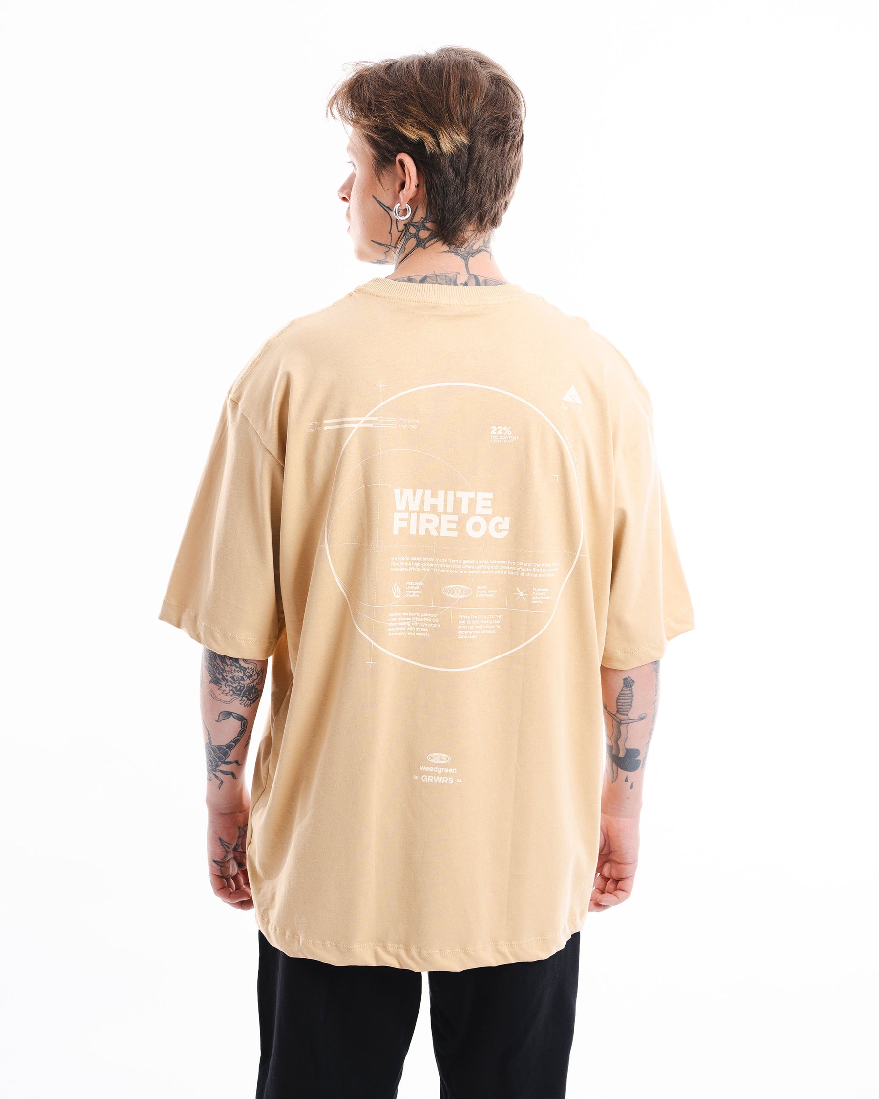 CAMISETA OVERSIZE WIFI OG BEIGE