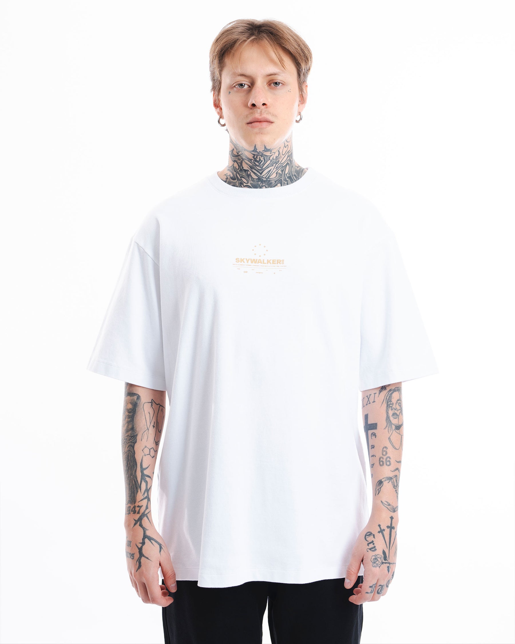 CAMISETA OVERSIZE LUNAR WALKER BLANCO